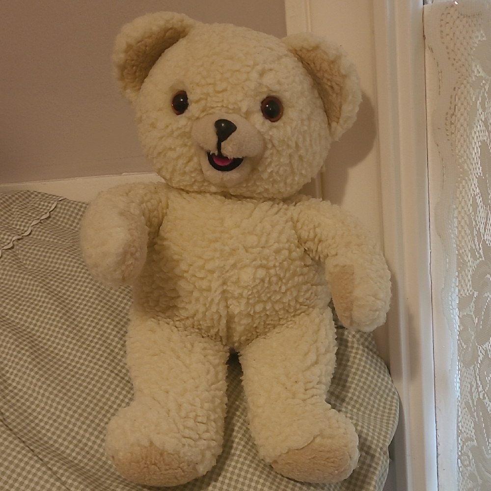Cream Plush Teddy Bear Stuffed Animal